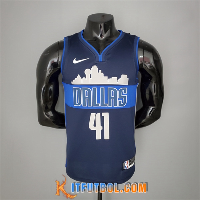Camisetas Dallas Mavericks (Nowitzki #41) Iceberg Edition