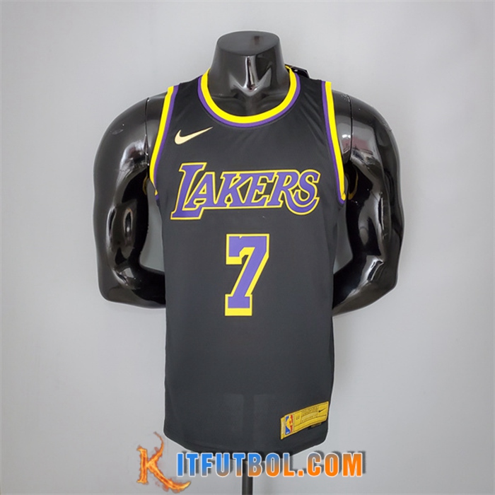 Camisetas Los Angeles Lakers (Anthony #7) 2021 Negro Bonus Edition