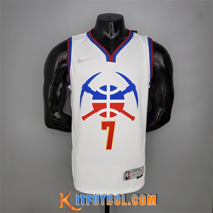 Camisetas Denver Nuggets (Roy #7) 2021 Blanco Bonus Edition