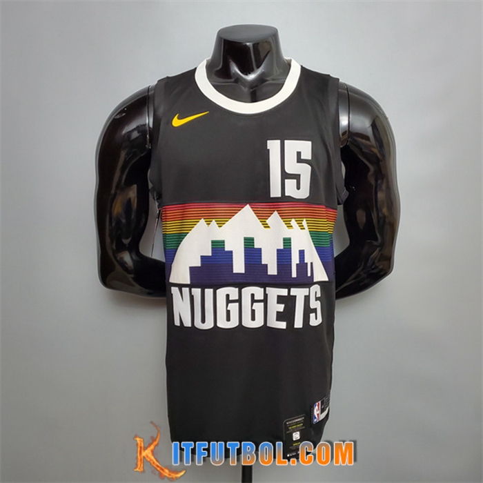 Camisetas Denver Nuggets (Jdkic #15) Negro City Edition