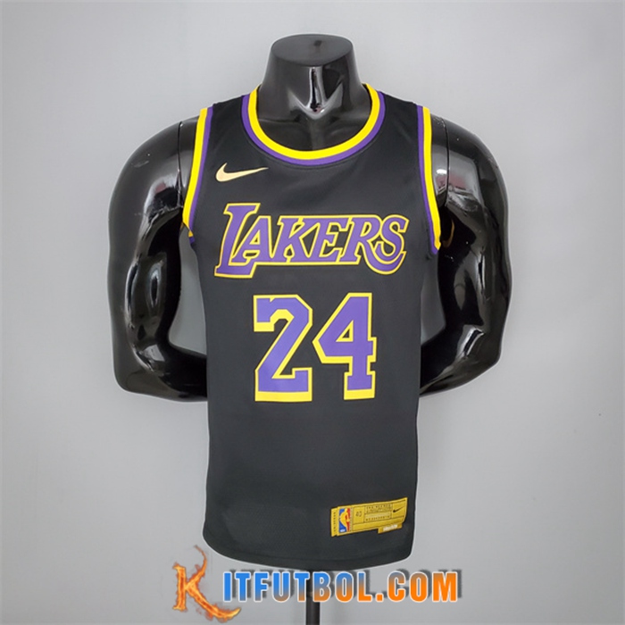 Camisetas Los Angeles Lakers (Bryant #24) 2021 Negro Bonus Edition