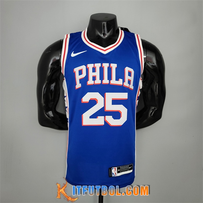 Camisetas Detroit Pistons (Simmons #25) Azul