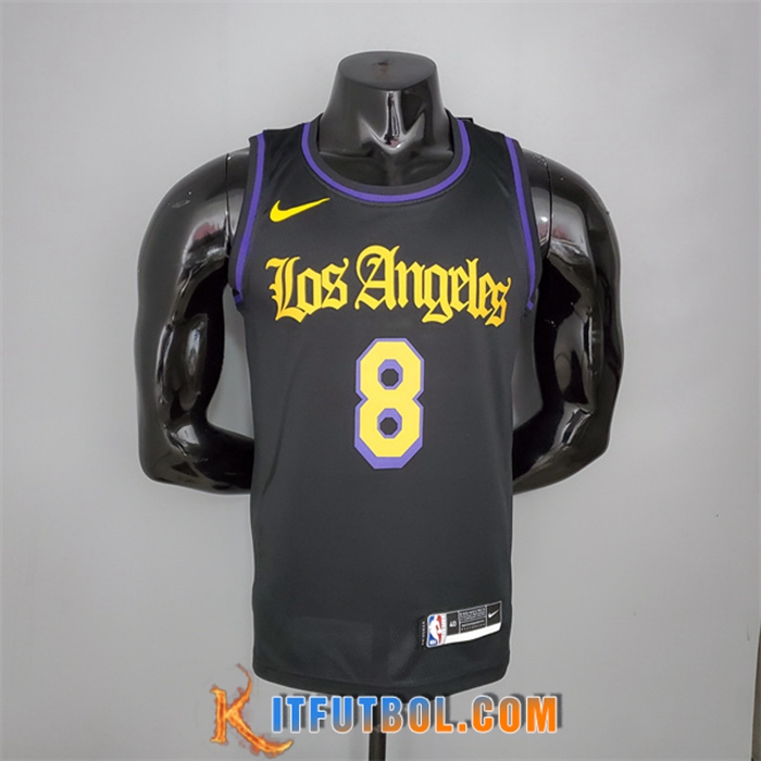 Camisetas Los Angeles Lakers (Bryant #8) 2021 Negro