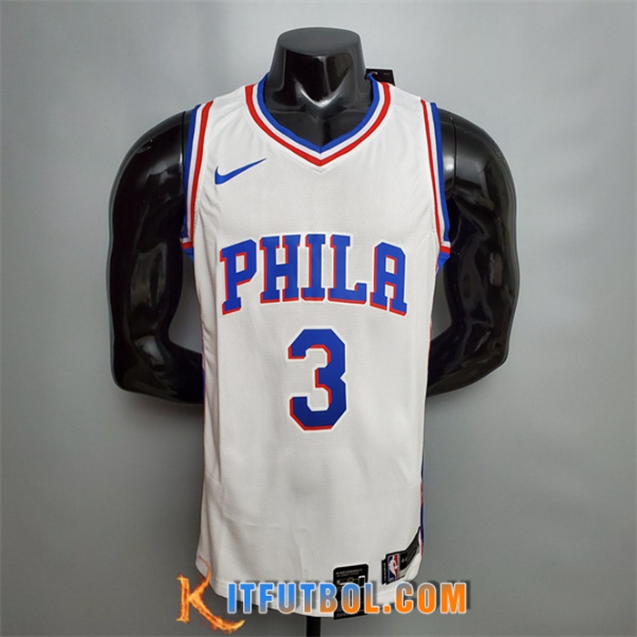 Camisetas Detroit Pistons (Iverson #3) Blanco