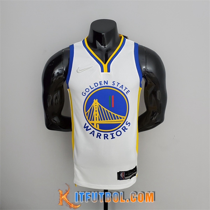 Camisetas Golden State Warriors (Thompson #11) Blanco 75th Anniversary México Edition