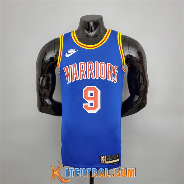 Camisetas Golden State Warriors (Iguodala #9) Azul Retro 75th Anniversary
