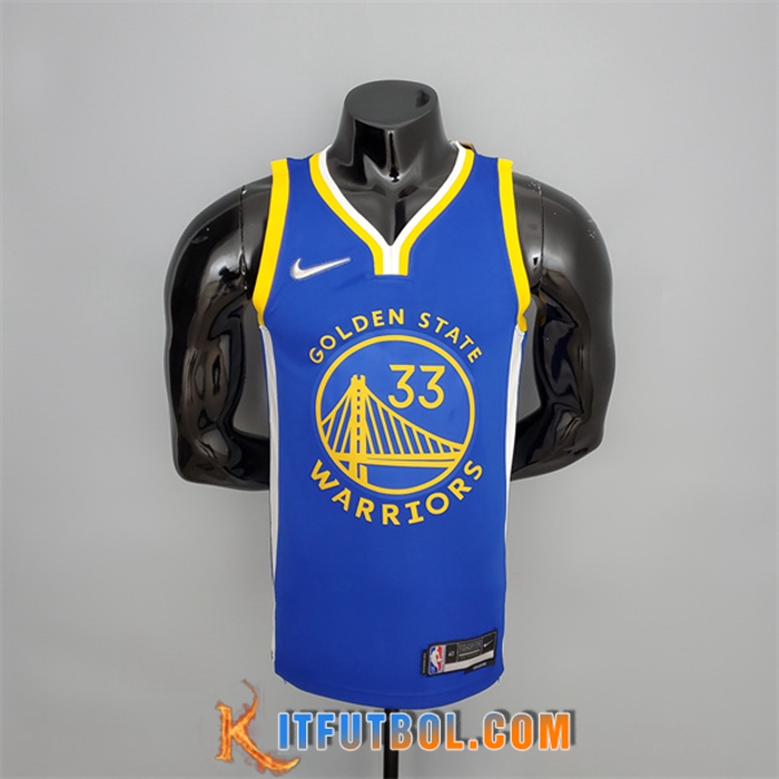 Camisetas Golden State Warriors (Wiseman #33) Azul 75th Anniversary