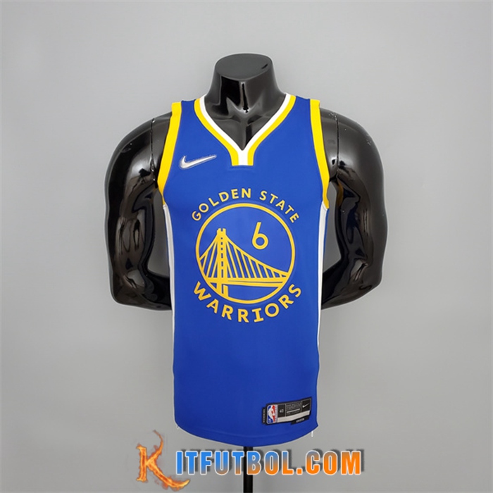 Camisetas Golden State Warriors (Young #6) Azul 75th Anniversary