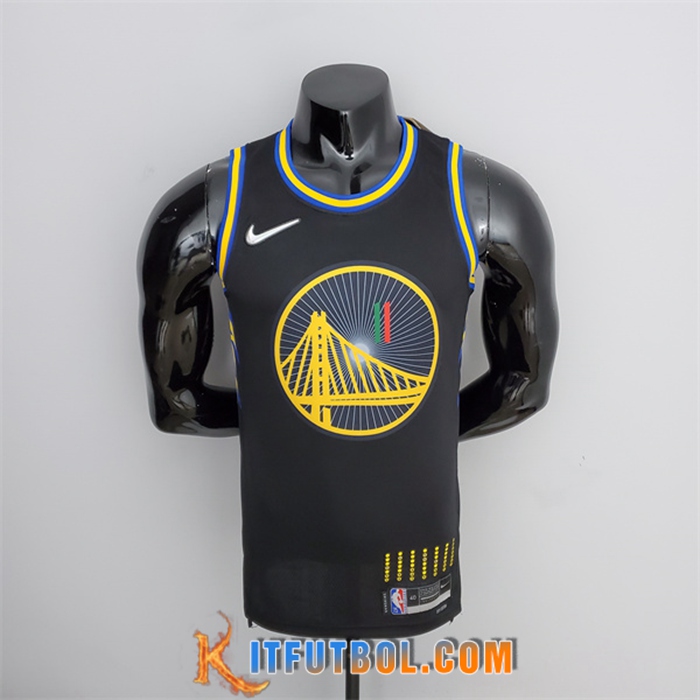 Camisetas Golden State Warriors (Thompson #11) Negro 75th Anniversary México Edition