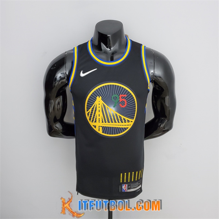 Camisetas Golden State Warriors (Toscano #95) Negro 75th Anniversary México Edition
