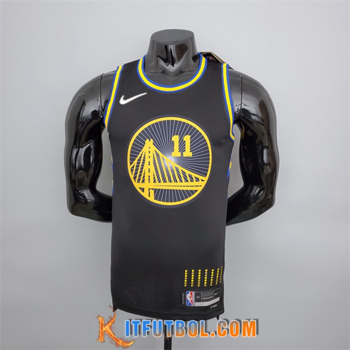 Camisetas Golden State Warriors (Thompson #11) Negro 75th Anniversary City Edition