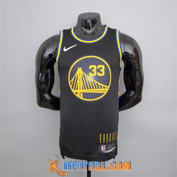 Camisetas Golden State Warriors (Wiseman #33) Negro 75th Anniversary City Edition