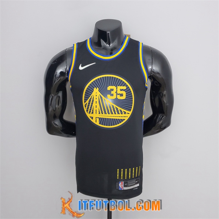Camisetas Golden State Warriors (Durant #35) 2022 Negro City Edition