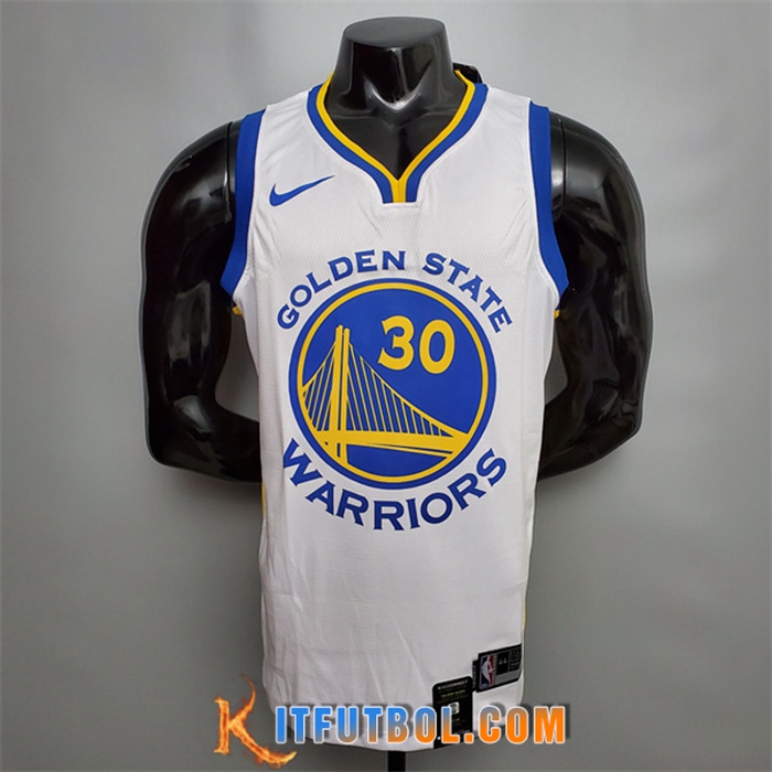 Camisetas Golden State Warriors (Curry #30) Blanco