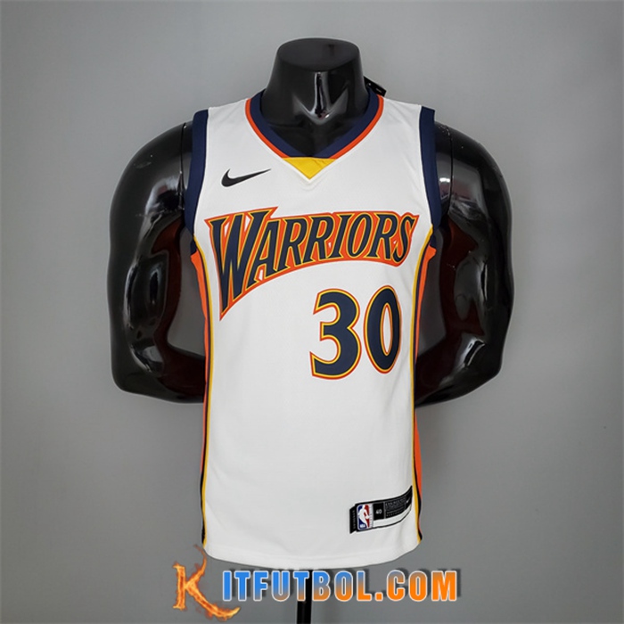 Camisetas Golden State Warriors (Curry #30) Blanco Recrue