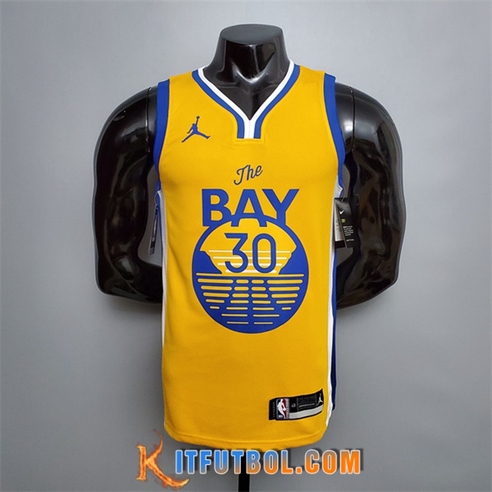 Nueva Camisetas Golden State Warriors (Curry #30) Amarillo