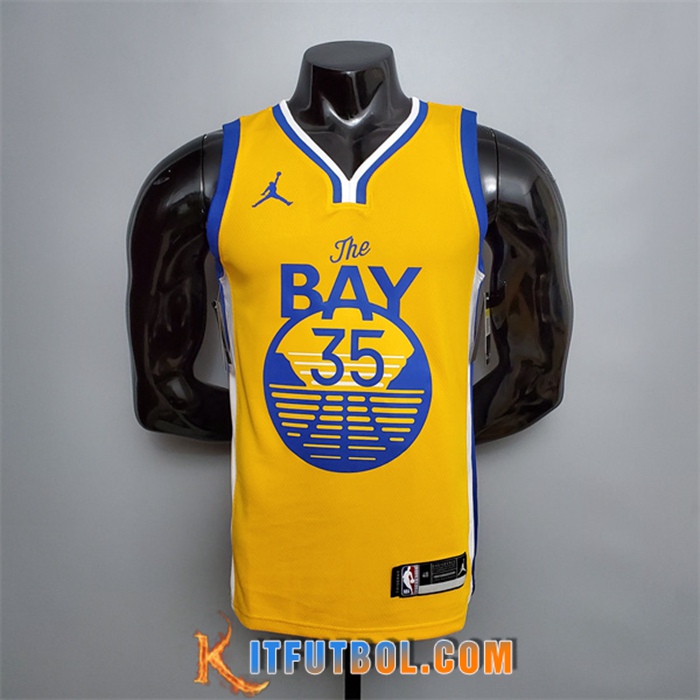 Nueva Camisetas Golden State Warriors (Durant #35) Amarillo