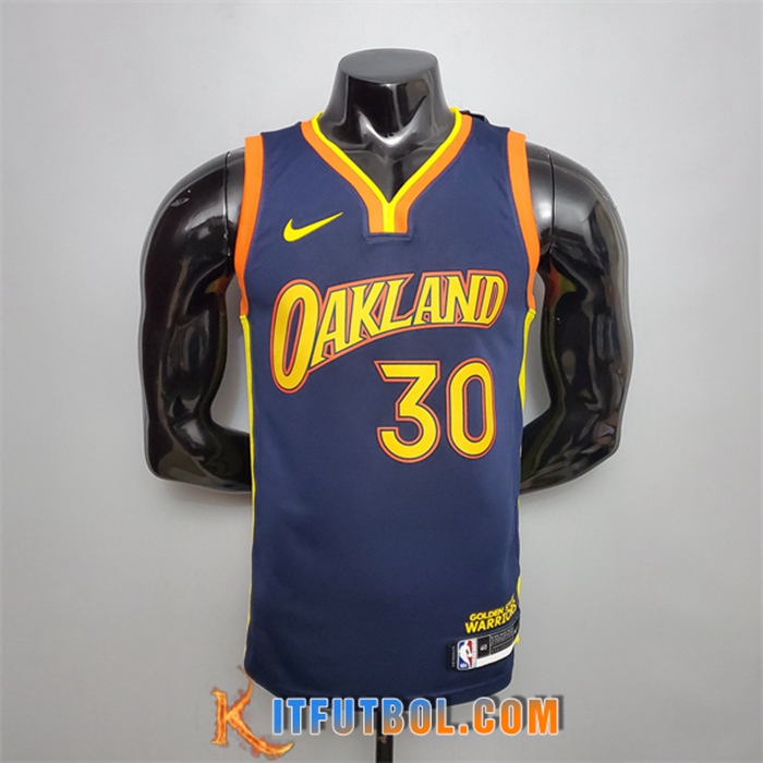 Nueva Camisetas Golden State Warriors (Curry #30) Azul Royal City Edition