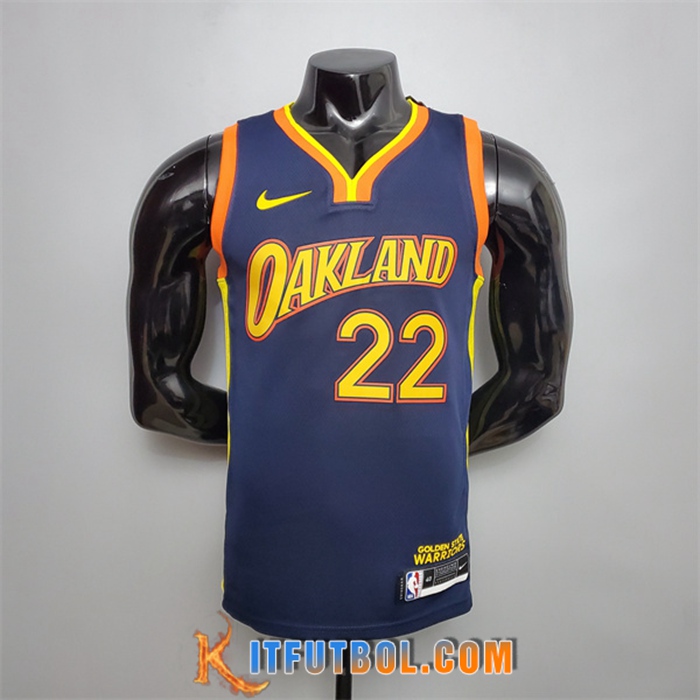 Nueva Camisetas Golden State Warriors (Wiggins #22) Azul Royal City Edition