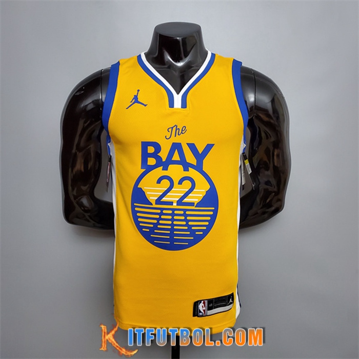 Nueva Camisetas Golden State Warriors (Wiggins #22) Amarillo