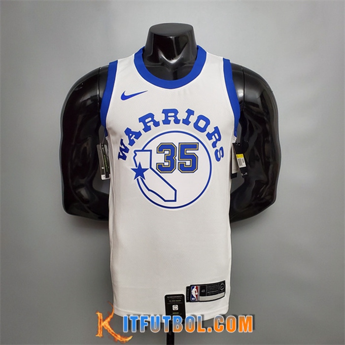 Camisetas Golden State Warriors (Durant #35) Blanco Retro Version