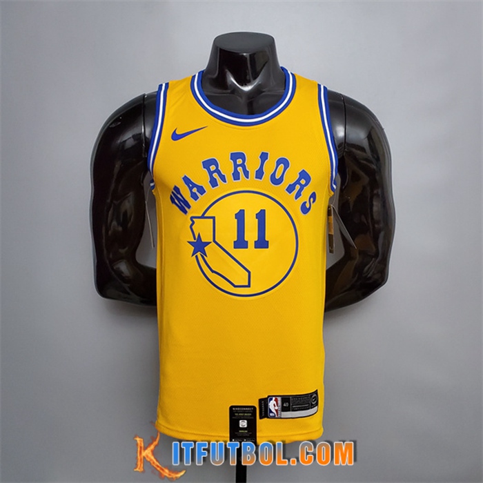 Camisetas Golden State Warriors (Thompson #11) Amarillo Retro Version