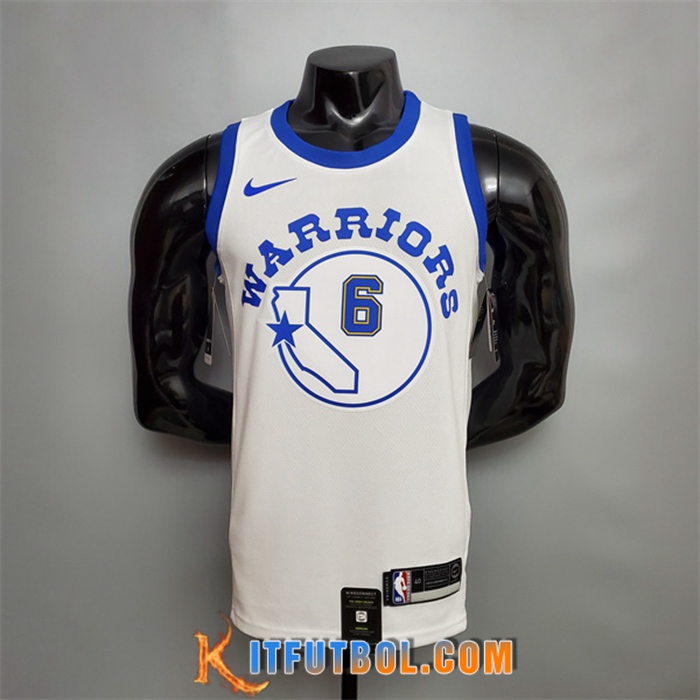 Camisetas Golden State Warriors (Young #6) Blanco Retro Version