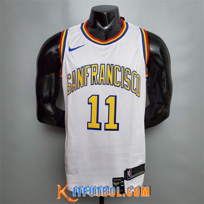 Camisetas Golden State Warriors (Thompson #11) Retro Blanco