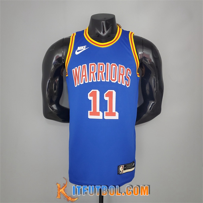 Nueva Camisetas Golden State Warriors (Thompson #11) Azul 75th Anniversary