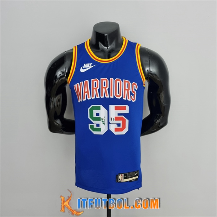 Camisetas Golden State Warriors (Toscano #95) Azul México Exclusive