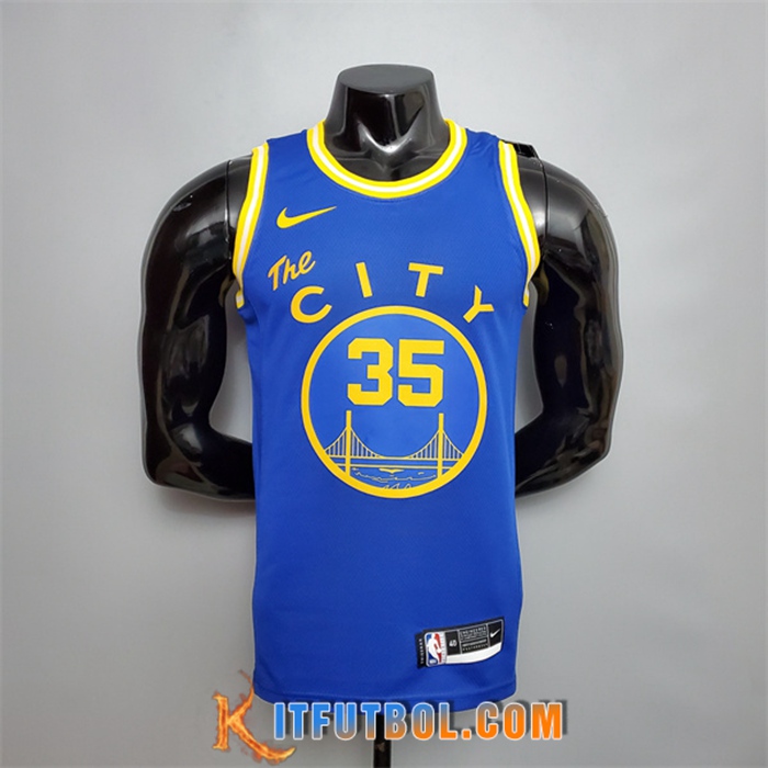 Camisetas Golden State Warriors (Durant #35) Azul Tram Version