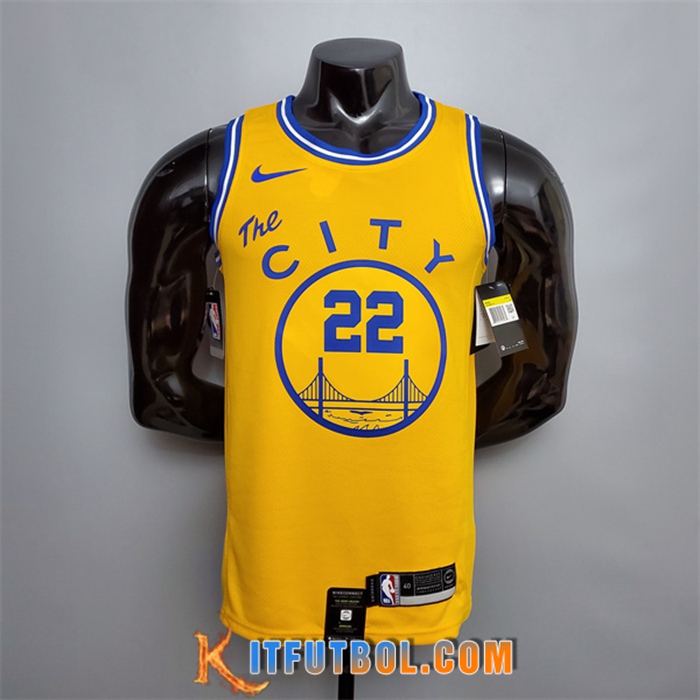 Camisetas Golden State Warriors (Wiggins #22) Amarillo Tram Version