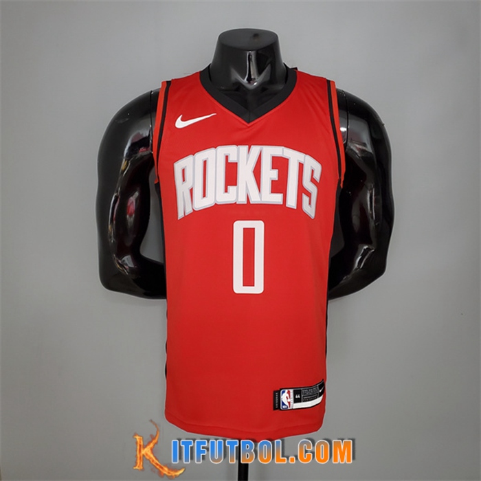 Camisetas Houston Rockets (Westbrook #0) 2021 Rojo