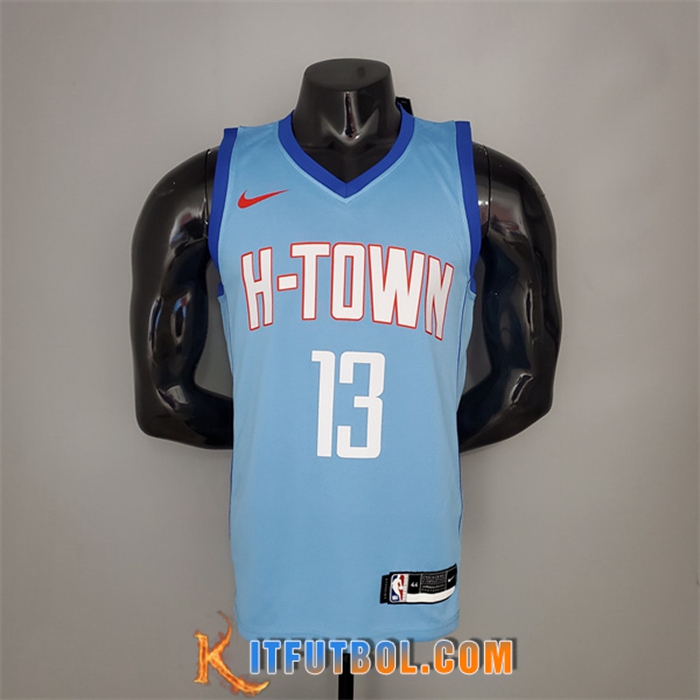 Camisetas Houston Rockets (Harden #13) 2021 Azul City Edition