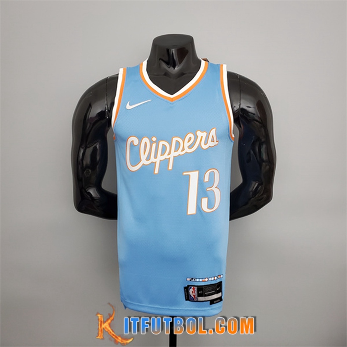 Camisetas Los Angeles Clippers (George #13) 2022 Season Azul City Edition