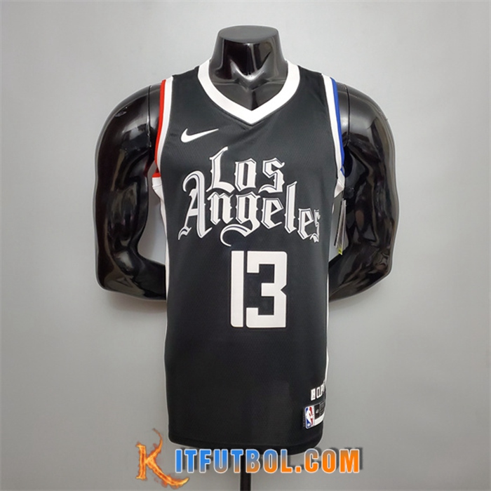 Nueva Camisetas Los Angeles Clippers (George #13) Negro