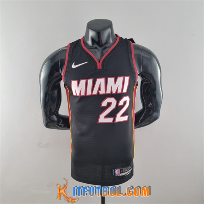 Camisetas Miami Heat (Butler #22) Negro 75th Anniversary