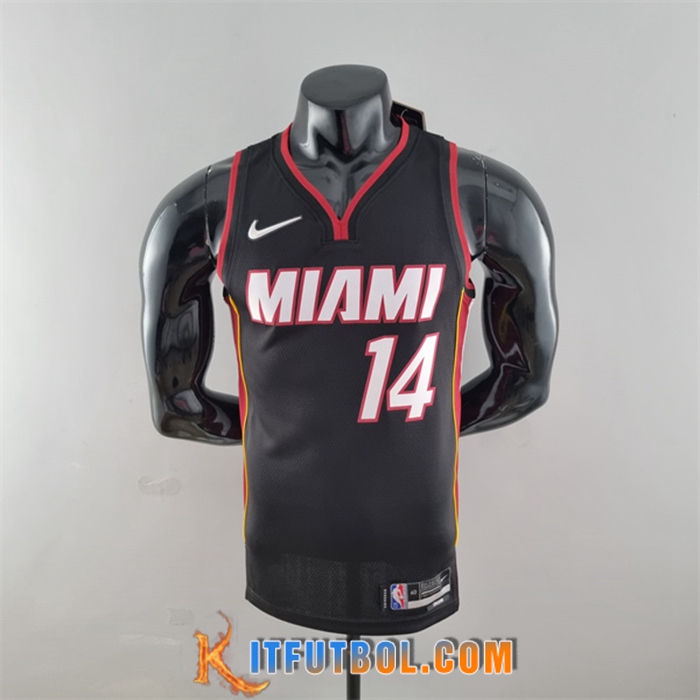 Camisetas Miami Heat (Herro #14) Negro 75th Anniversary