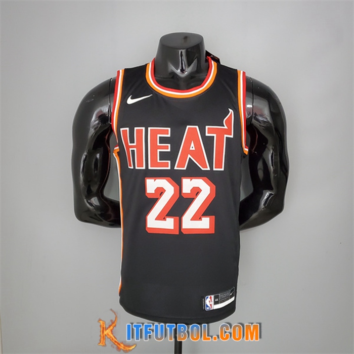 Camisetas Miami Heat (Butler #22) 2018 Negro Retro Night