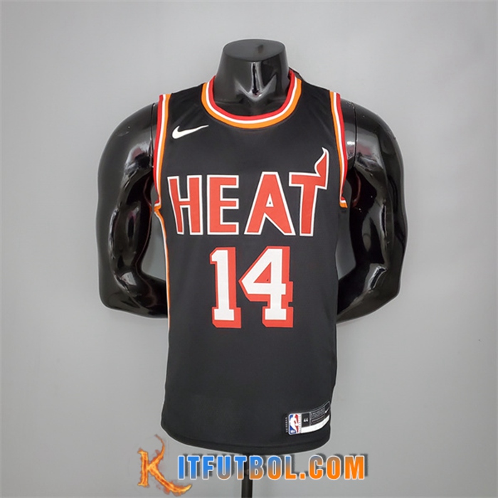 Camisetas Miami Heat (Herro #14) 2018 Negro Retro Night