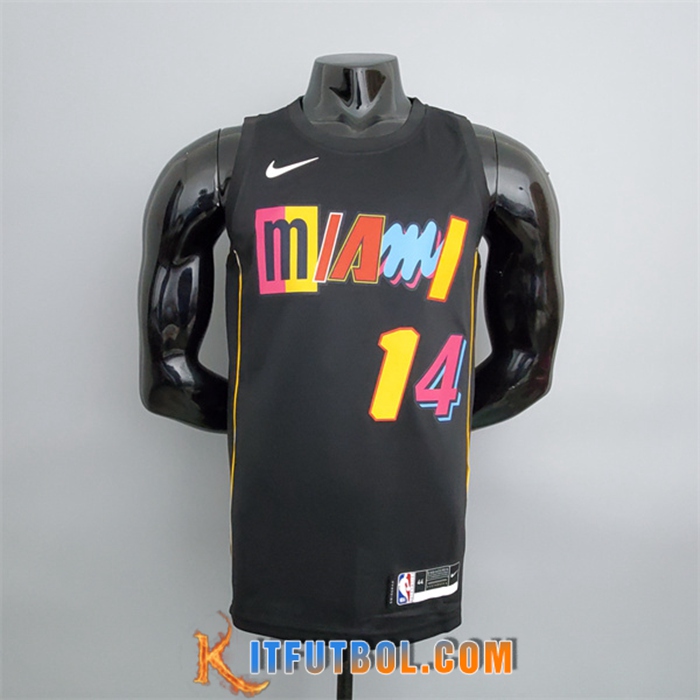 Camisetas Miami Heat (Herro #14) 2022 Season Negro City Edition