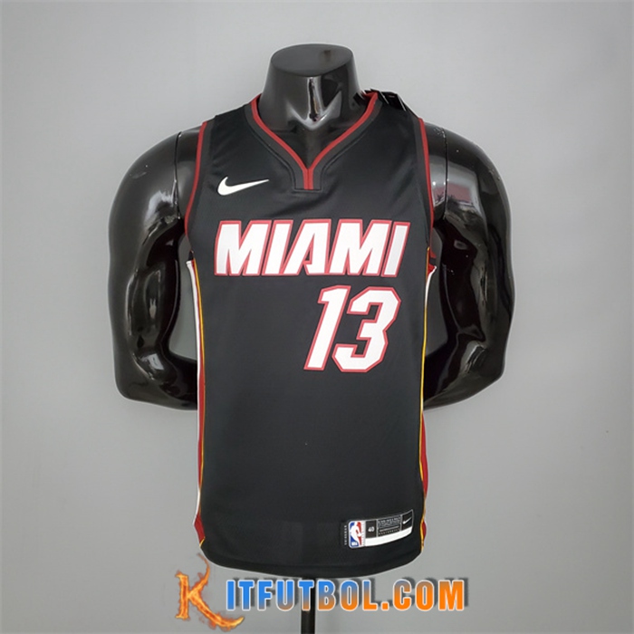 Camisetas Miami Heat (Adebayo #13) Negro