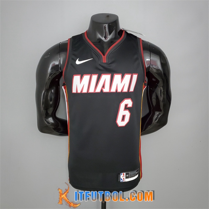 Camisetas Miami Heat (James #6) Negro