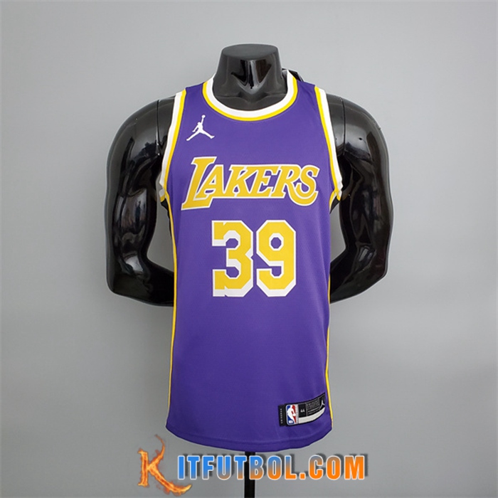 Camisetas Los Angeles Lakers (Howard #39) Púrpura Encolure Ronde