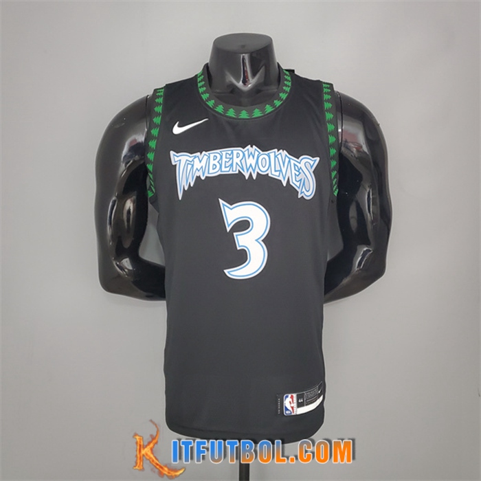 Camisetas Minnesota Timberwolves (Marbury #3) 2018 Retro Negro