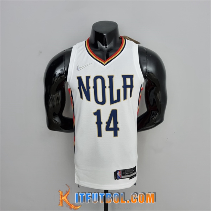 Camisetas New Orleans Pelicans (Ingram #14) 2022 Blanco City Edition