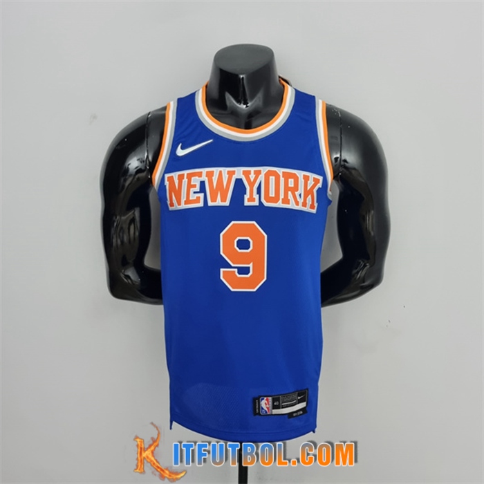Camisetas New York Knicks (Barrett #17) Azul 75th Anniversary