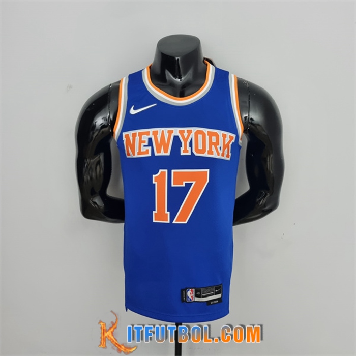 Camisetas New York Knicks (Lin #17) Azul 75th Anniversary