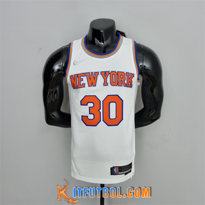 Camisetas New York Knicks (Randle #30) Blanco 75th Anniversary