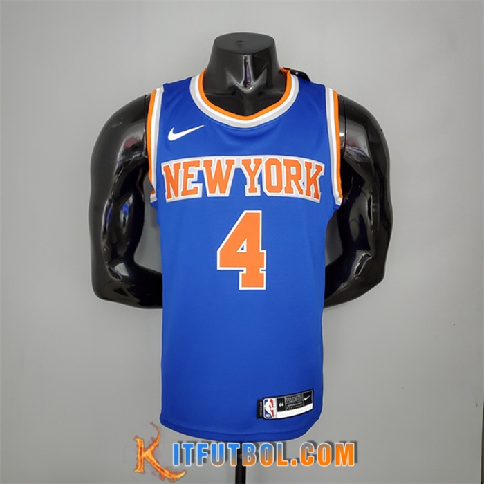 Camisetas New York Knicks (Rosa #4) 2021 Azul